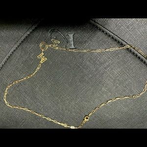 COPY - 14 k gold designer K Kane MOM necklace